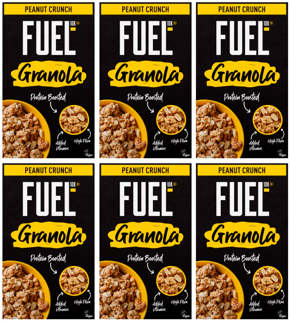 6 x Fuel10k Peanut Granola - 400G