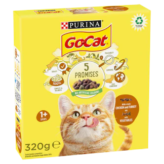6 x Go Cat Turkey Chicken & Veg 320Gm - Image 3