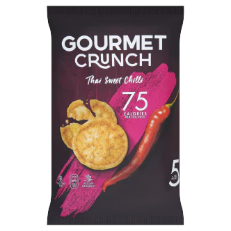 6 x Gourmet Crunch Thai Sweet Chilli 5pk - 5X18GM - Image 3