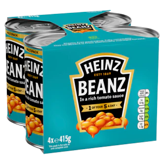 24 x Heinz Baked Beans (6 x 4 Packs) 415G - Image 3