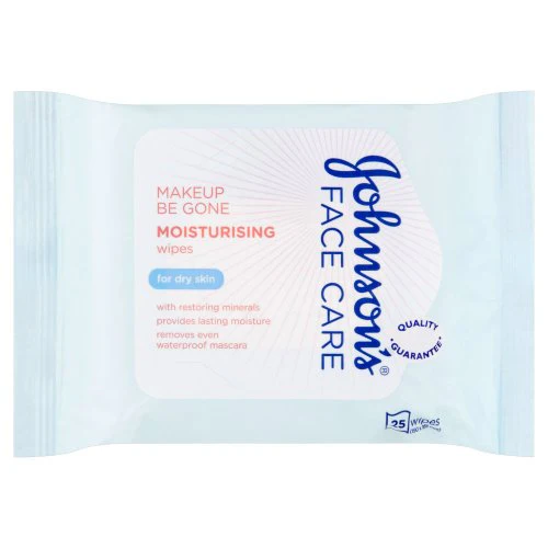 6 x Johnsons Make-Up Be Gone 5-In-1 Moisturising Cleansing Wipes 25 Wipes - Image 3