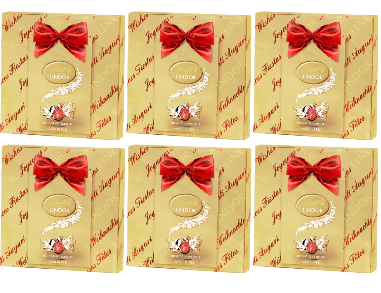 6 x Lindor Assorted Gift Wrapped - 287GM
