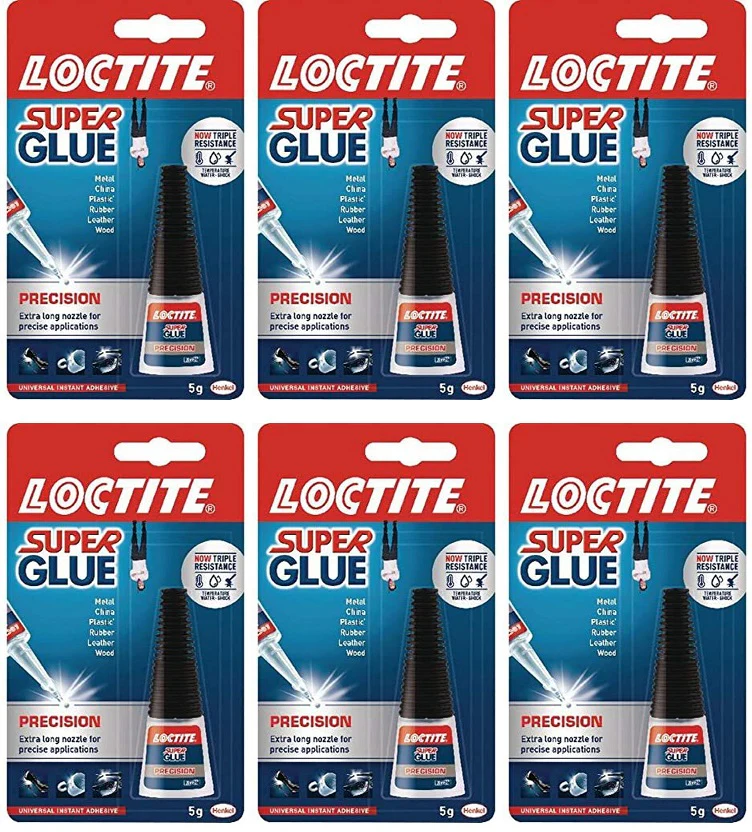6 x Loctite Super Glue Precision 5G