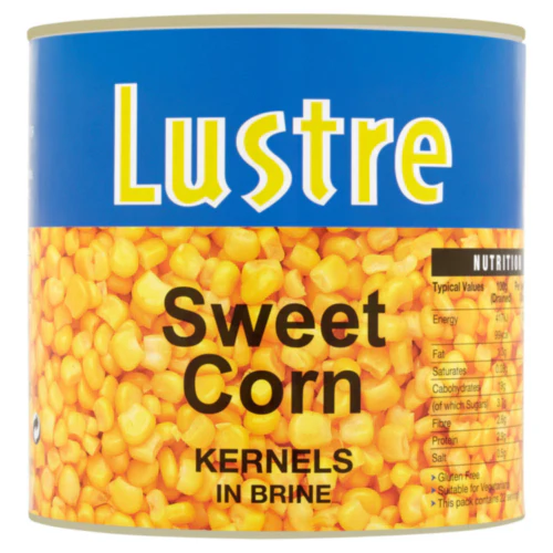 6 x Lustre Sweet Corn Kernels In Brine 2500G - Image 3
