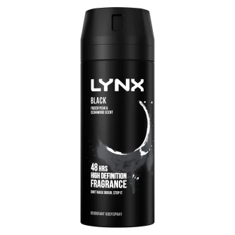 6 x Lynx Body Spray Black 150Ml - Image 3