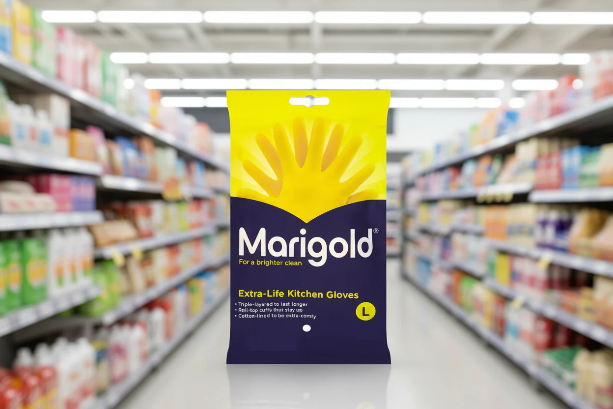 6 x Marigold Extra-Life Kitchen Gloves L 85 1 Pair - Image 2