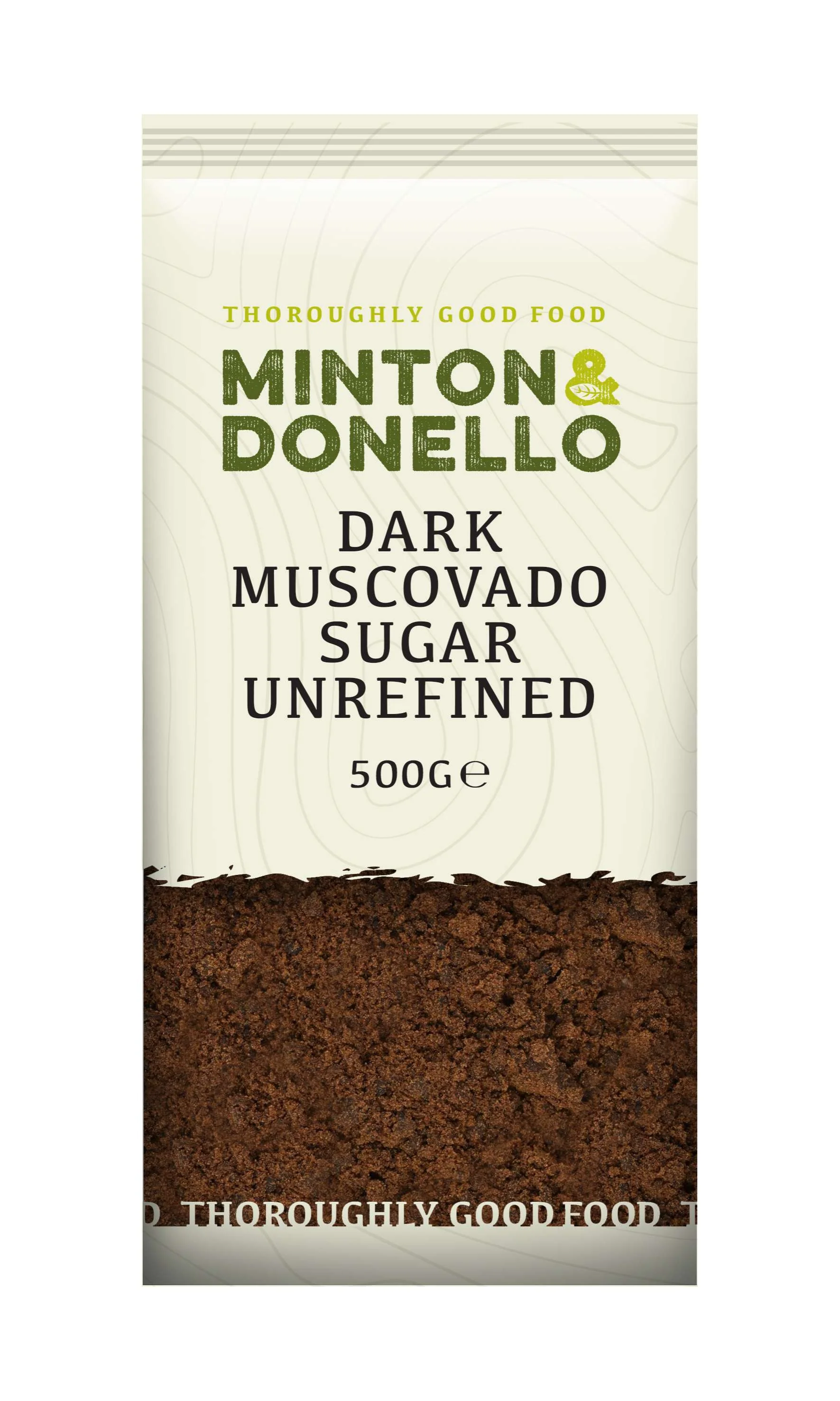 6 x Minton & Donello Dark Muscovado Sugar Unrefined - 500g