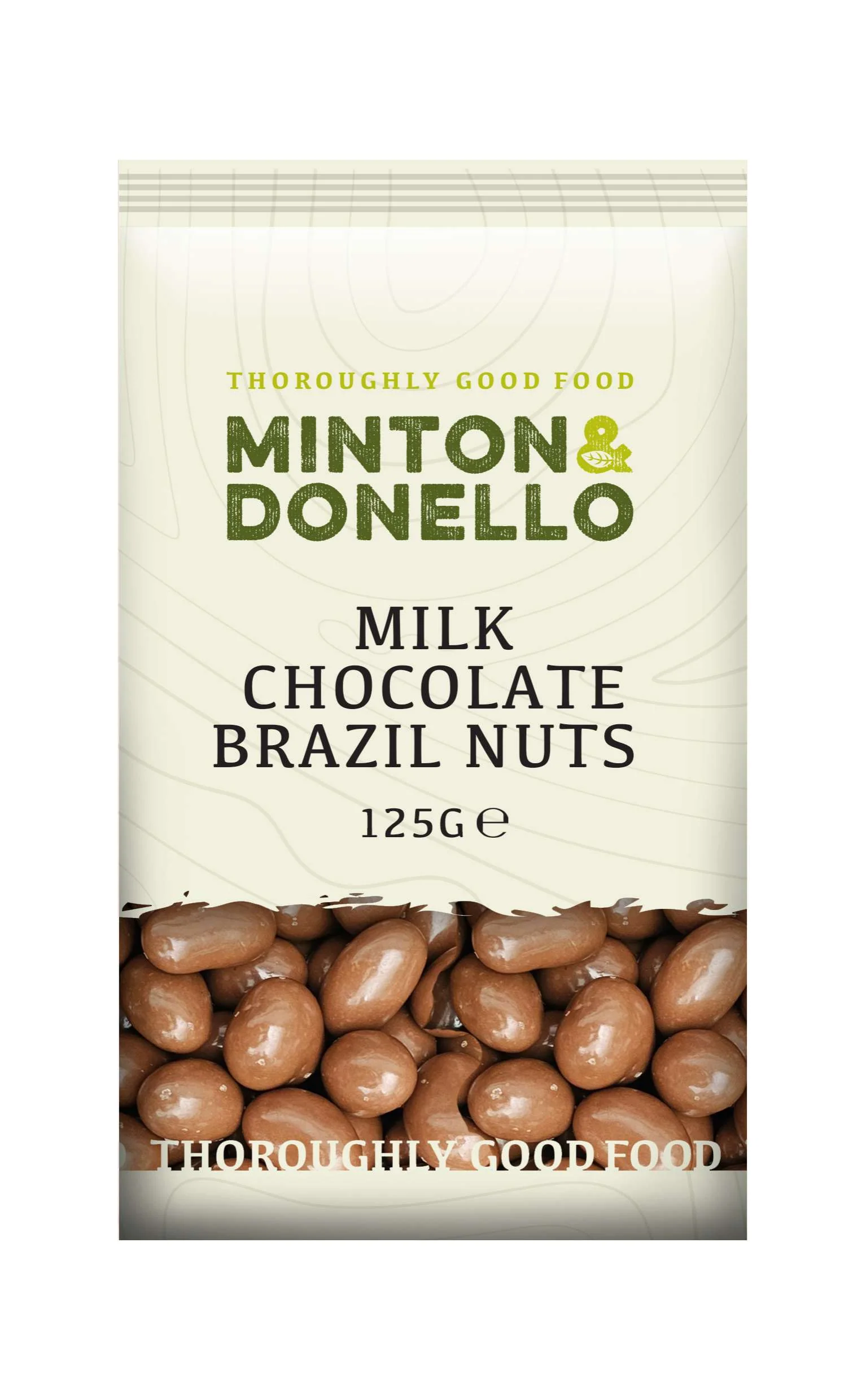 6 x Minton & Donello Milk Chocolate Brazils - 125g