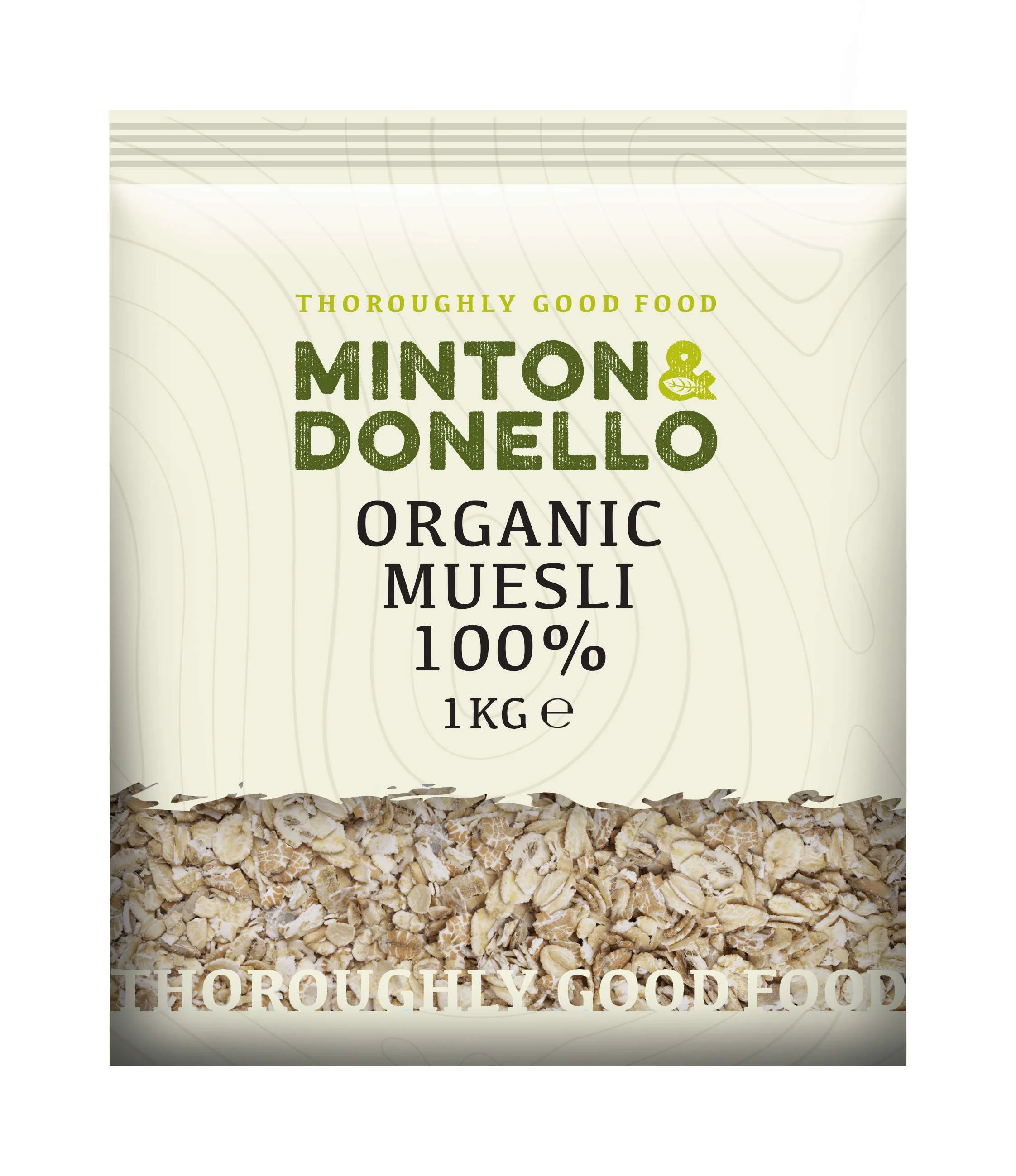6 x Minton & Donello Organic Muesli 100% Organic - 1000g