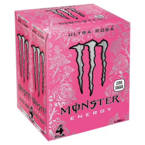 6 x Monster Energy Ultra Rosá Zero Sugar 4 X 500Ml - Image 3