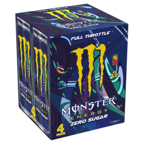 6 x Monster Energy Zero Sugar Lewis Hamilton 4 X 500Ml - Image 3