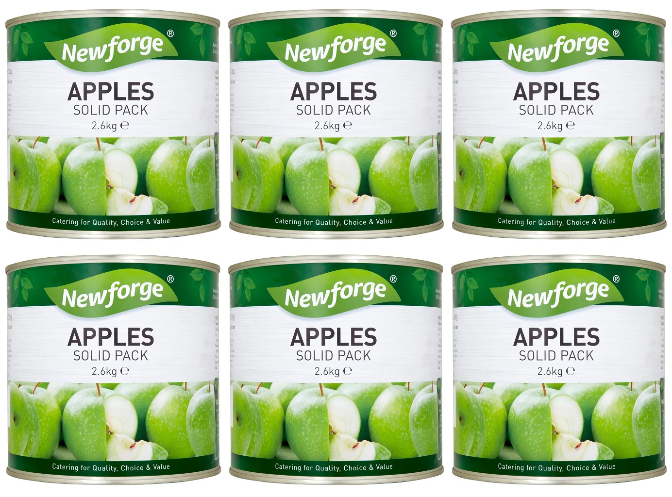 6 x Newforge Apples Solid Pack 2.6Kg
