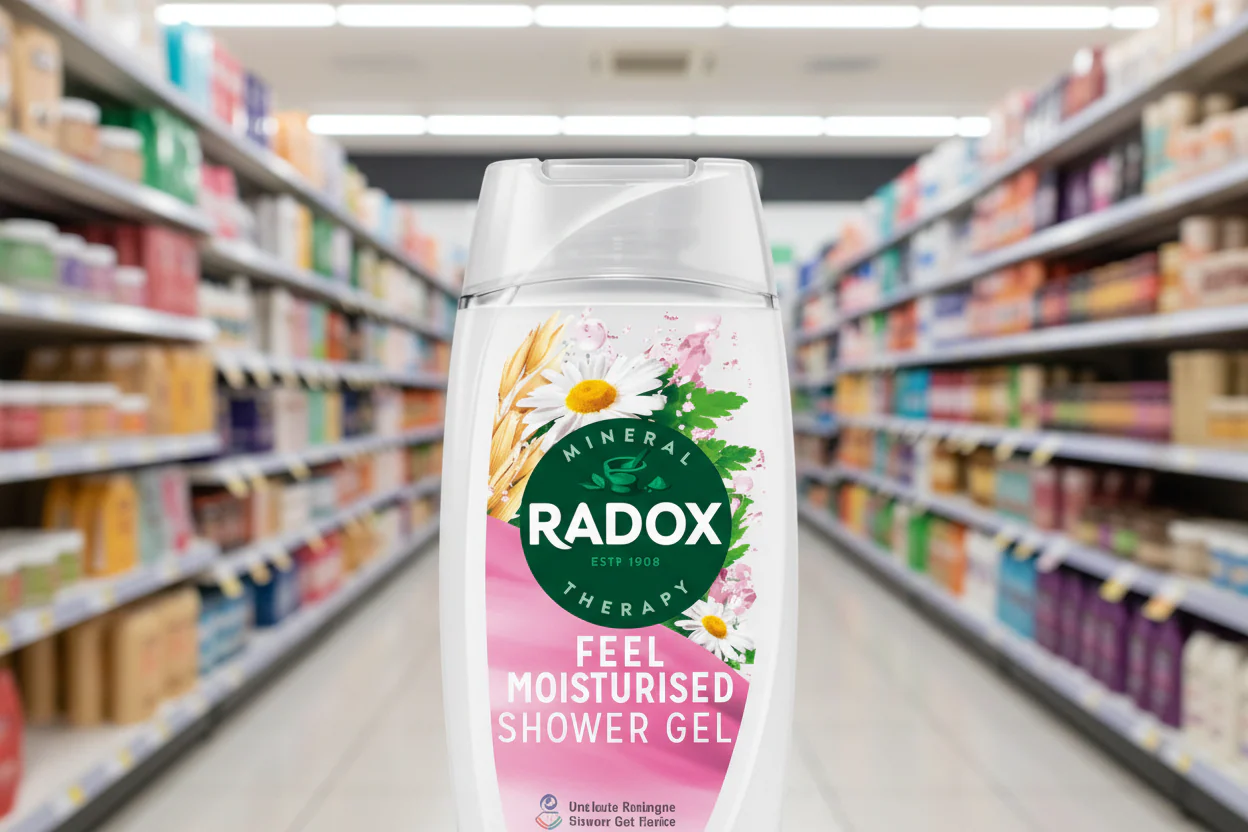6 x Radox Mineral Therapy Body Wash Feel Moisturised 225 Ml - Image 2
