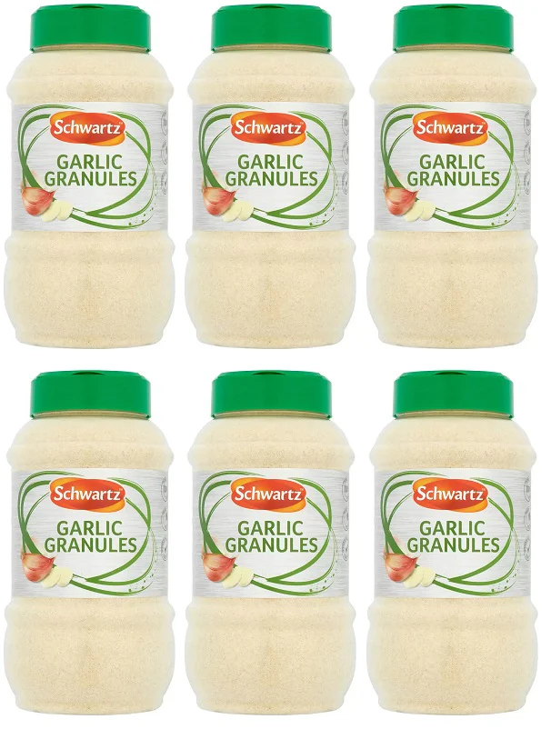 6 x Schwartz Garlic Granules 620G