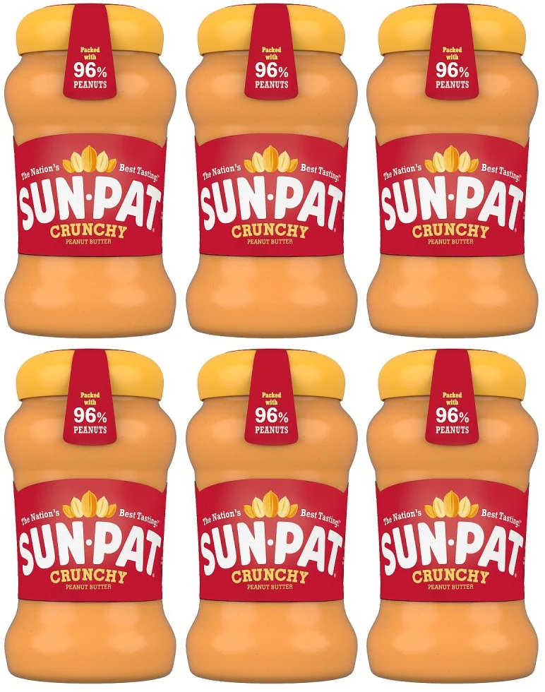 6 x Sun-Pat Crunchy Peanut Butter 400G