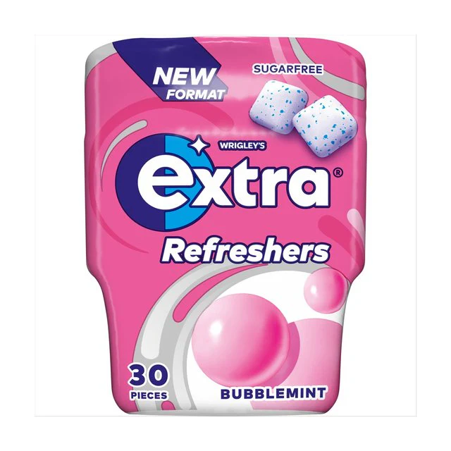 6 x Wrigley's Extra Bottle Refreshers Bubblemint 30Pc - Image 3