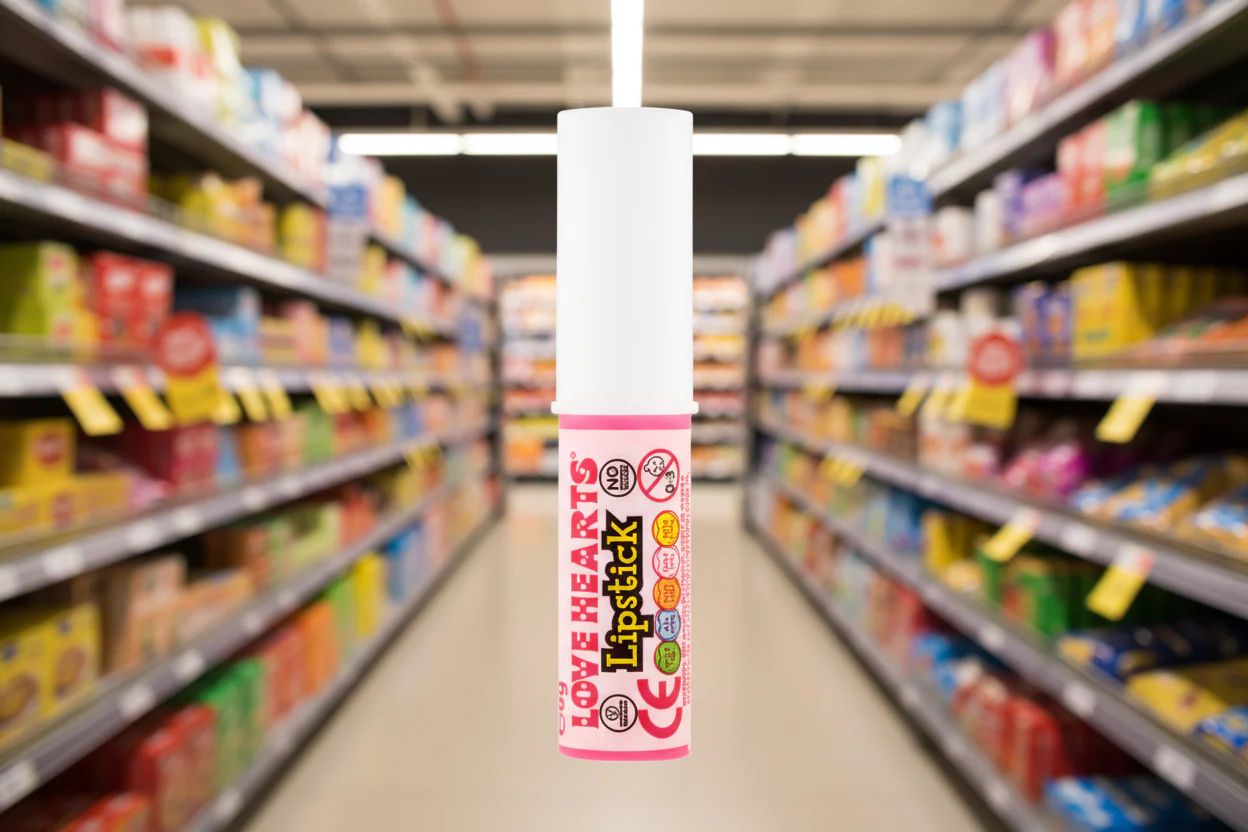 60 x Swizzels Love Hearts Lipstick Pack - Image 3