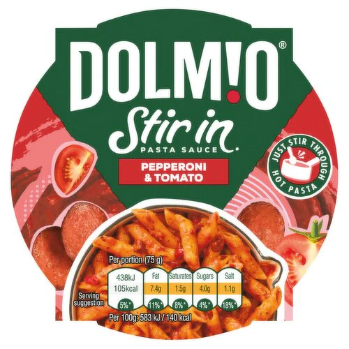 7 x Dolmio Stir In Pasta Sauce Pepperoni & Tomato 150G - Image 2