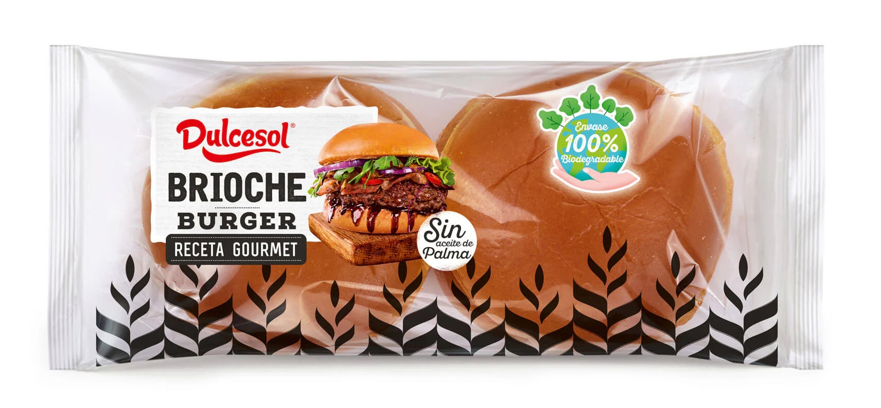 7 x Dulcesol Brioche Burger Buns 4 Pack - 370Gm - Image 3