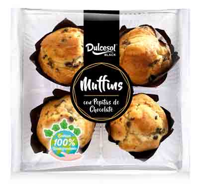 7 x Dulcesol Choc Chip Muffins 4 Pack - 300Gm - Image 3