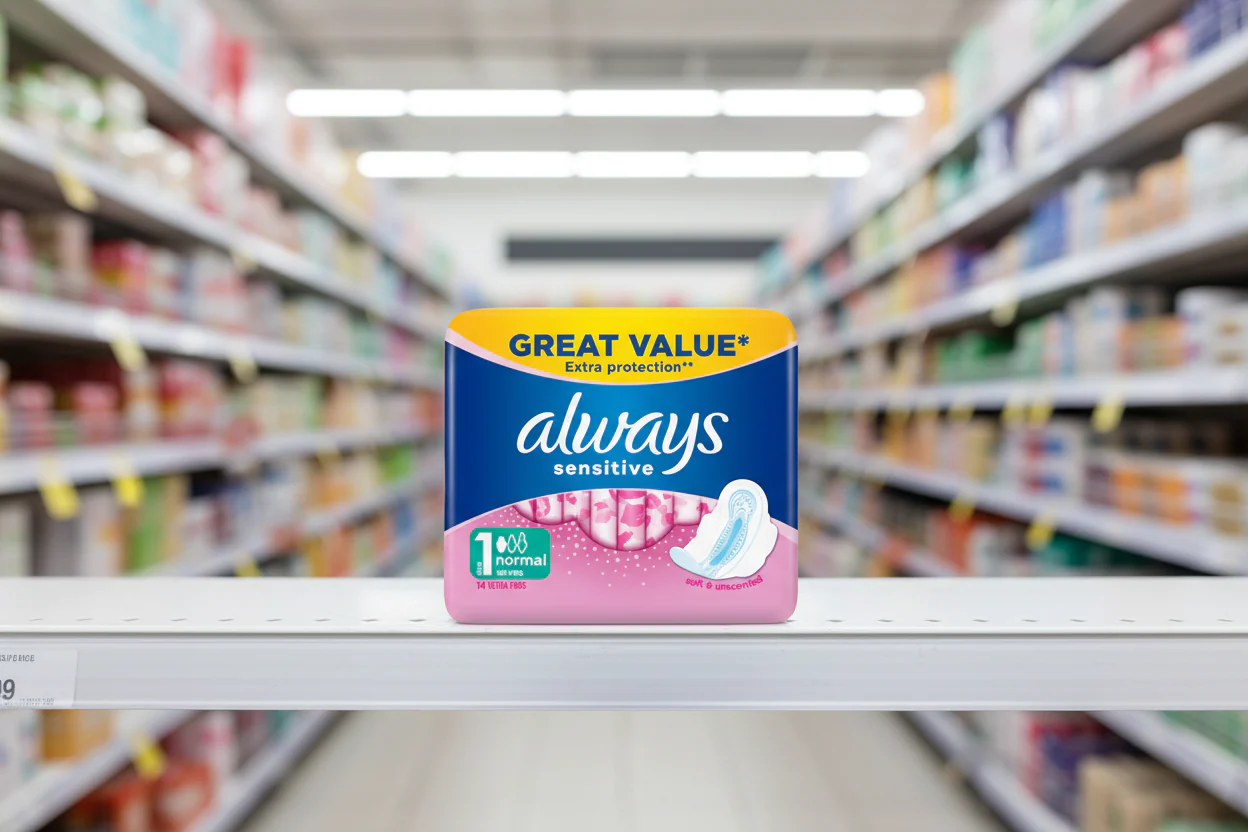 8 x Always Sensitive Normal Plus - 14 Pack - Image 2