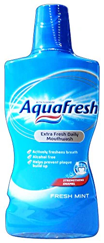 8 x Aquafresh Extra Fresh Daily Fresh Mint Mouthwash 500Ml - Image 3
