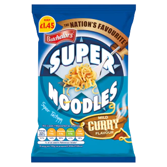 8 x Batchelors Super Noodles Mild Curry 90GM - Image 2