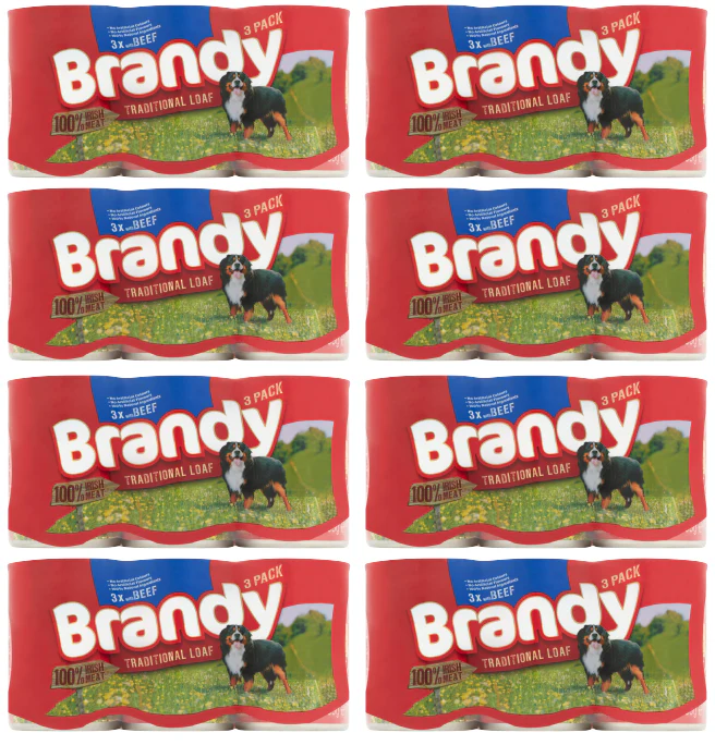 8 x Brandy With Beef Traditional Loaf 3X395G