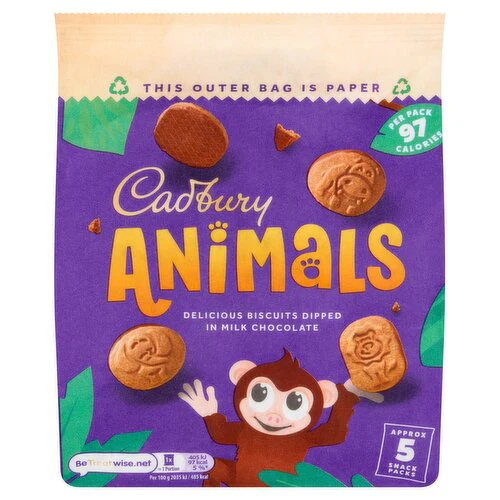 8 x Cadbury Animals Biscuits 99.5G - Image 3