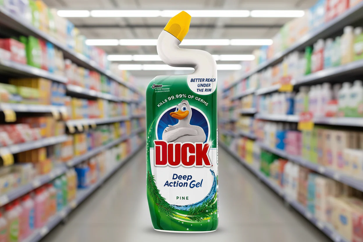 8 x Duck Deep Action Gel Toilet Liquid Cleaner Pine 750Ml - Image 2