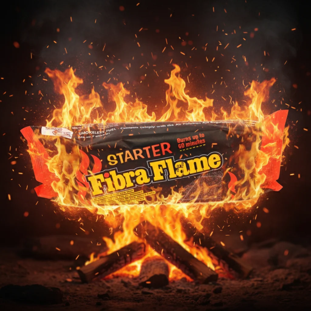 8 x Fibra Flame Starter Firelog  - 500GM - Image 2