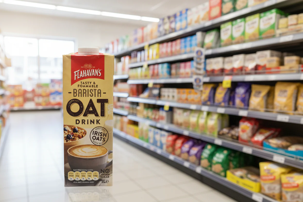 8 x Flahavan's Barista Oat Drink 1L - Image 2