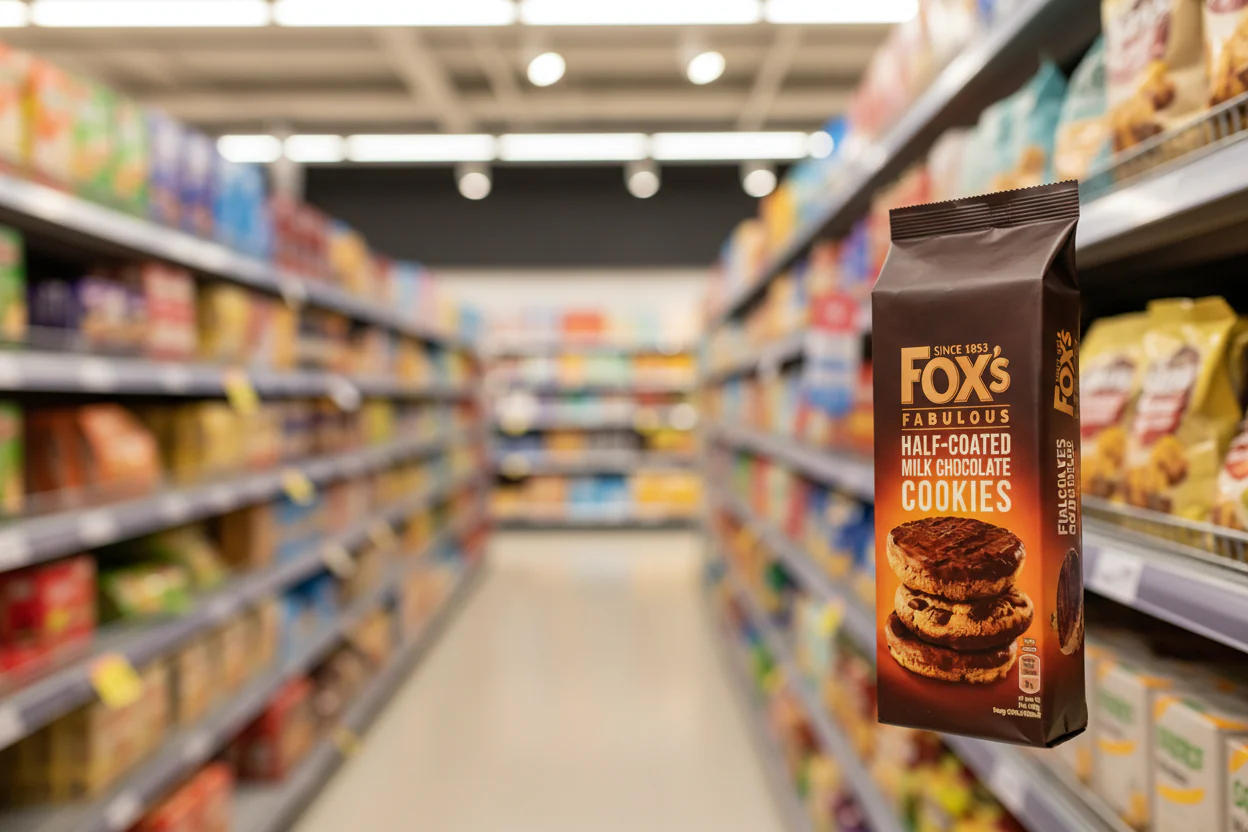 8 x Foxs Half Coated Milk Chocolate Cookie 175Gm - Image 2