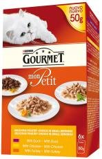 8 x Gourmet Mon Petit Cat Food Pouches Poultry 6 X 50G - Image 3