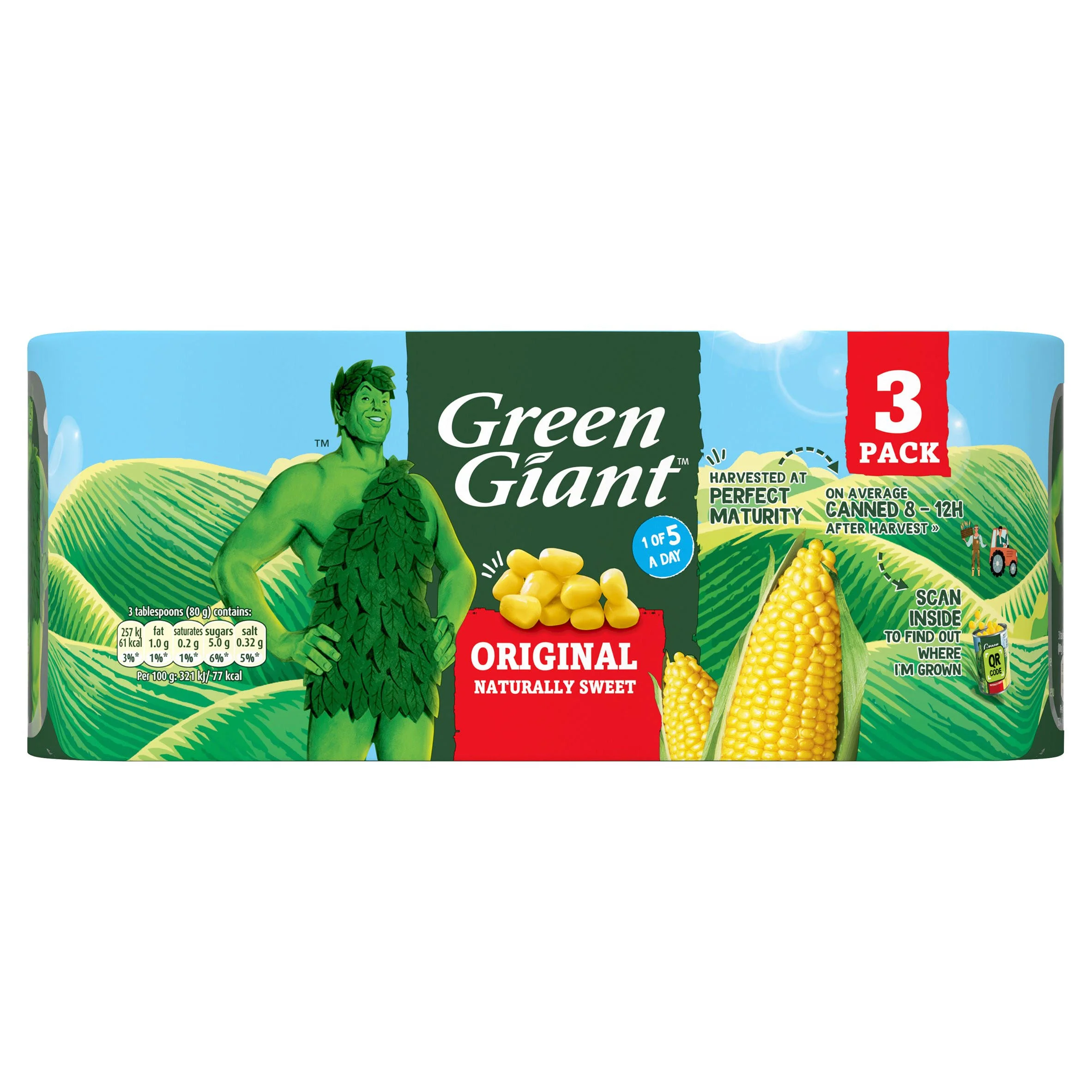 8 x Green Giant Original 3 X 198G - Image 3