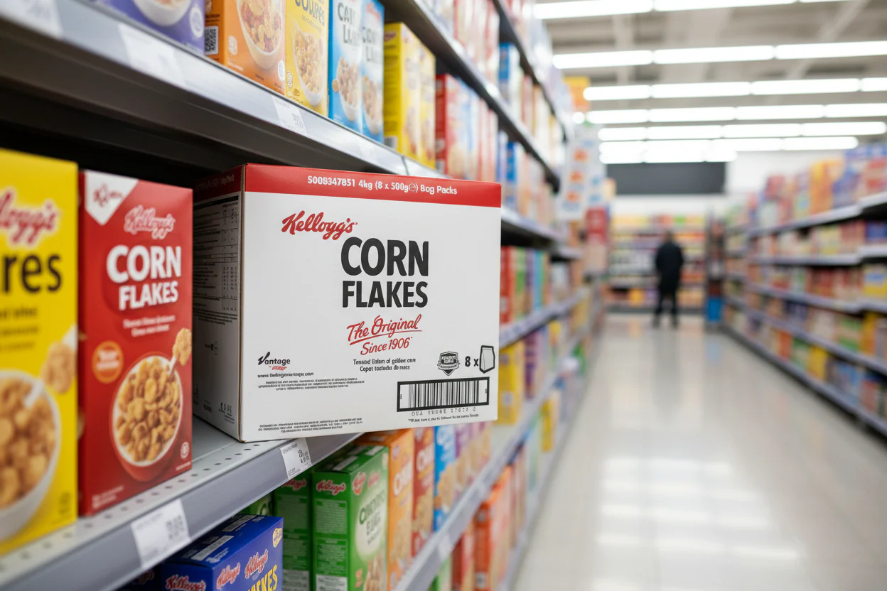 8 x Kellogg's Corn Flakes Cereal Bag Pack 8 X 500G (4Kg) - Image 2