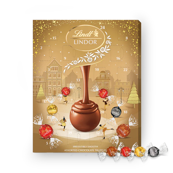 8 x Lindt Assorted Gold Advent Calendar - 233GM - Image 3