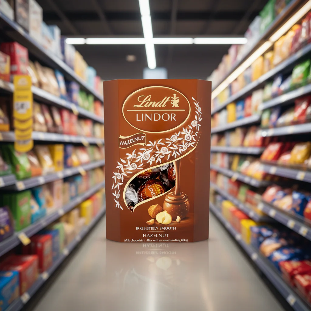 8 X Lindt Lindor Hazelnut Truffles Box Cornet 200GM - Image 2