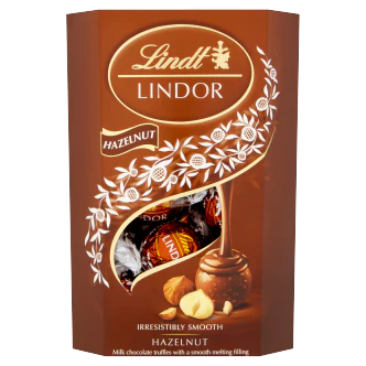 8 X Lindt Lindor Hazelnut Truffles Box Cornet 200GM - Image 3