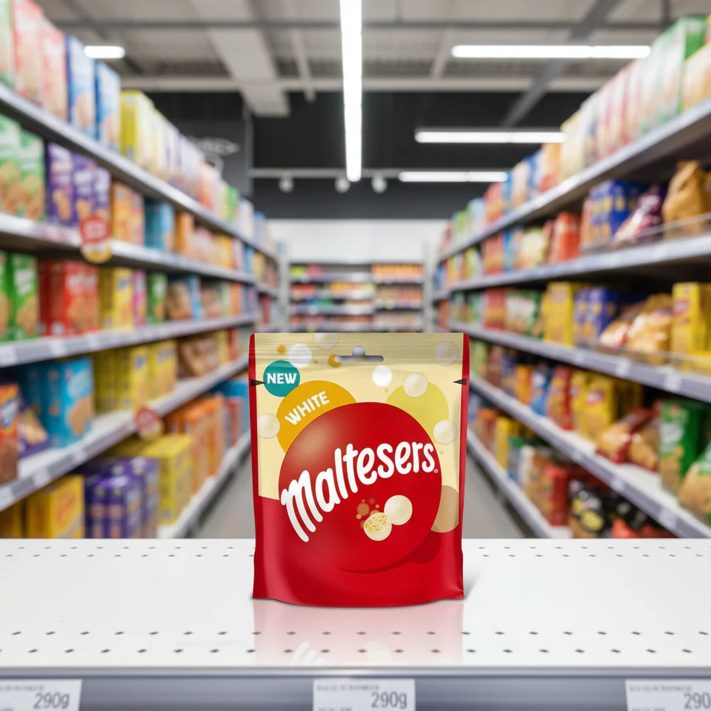 8 x Maltesers White Chocolate Pouch Bag - 74GM - Image 2