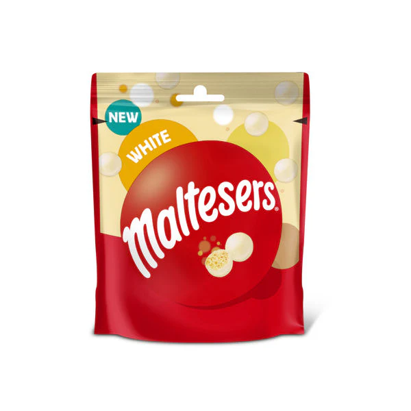 8 x Maltesers White Chocolate Pouch Bag - 74GM - Image 3