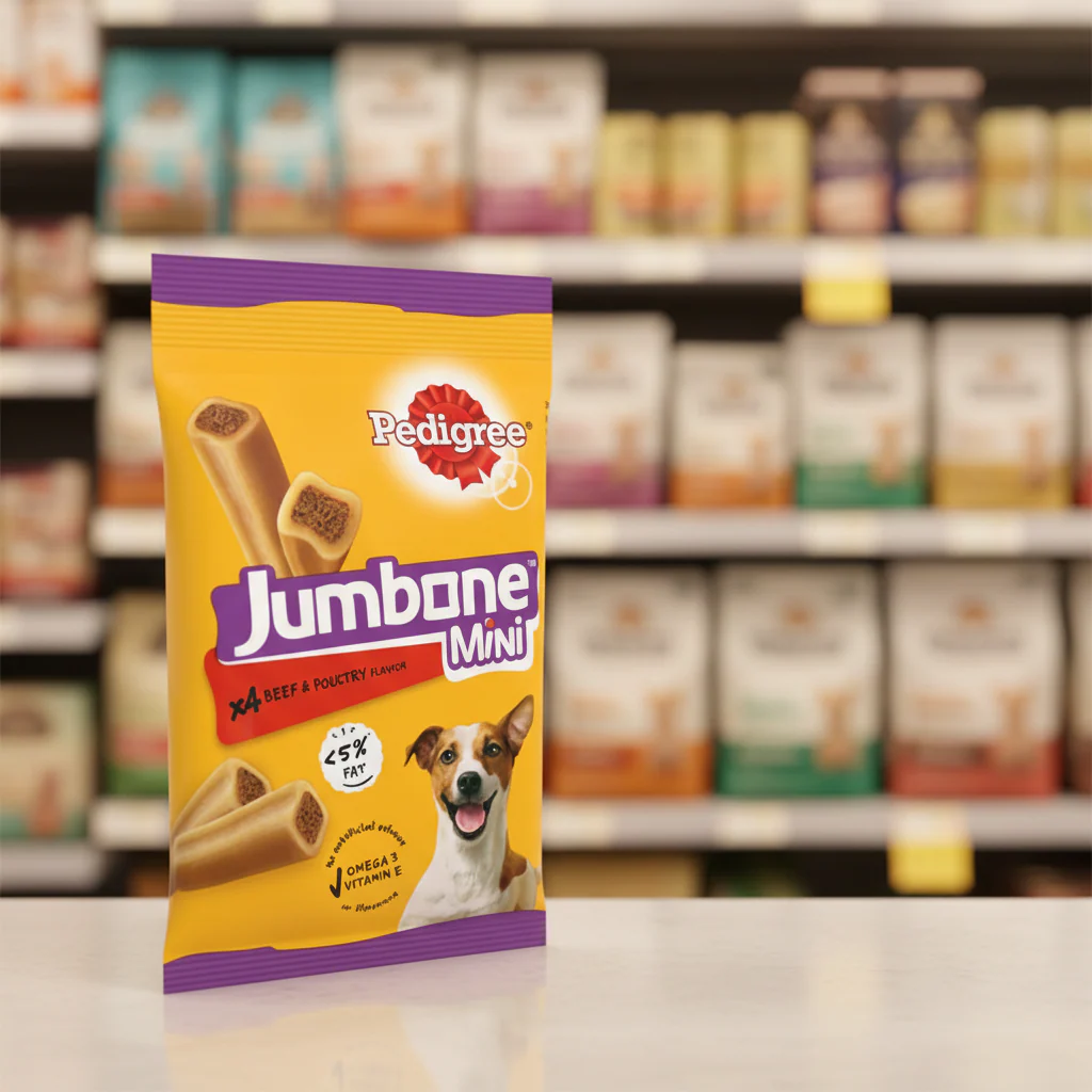 8 x Pedigree Jumbone Small Dog Beef & Poultry 4 Chews 160Gm - Image 2