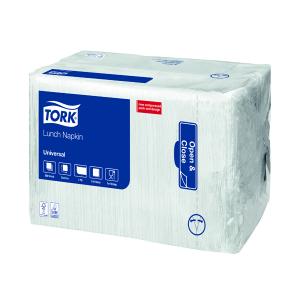 8 x Tork White Lunch Napkin 1/4 Fold 1-Ply 500 X 8 - Image 3