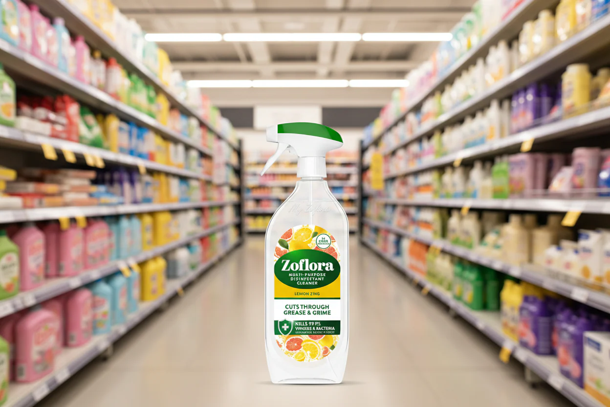 8 x Zoflora Multi Purpose Cleaner Lemon Zing - 800ML - Image 2