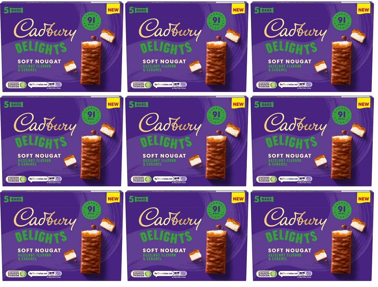 9 x Cadbury Delights Hazelnut 5Pk - 110GM