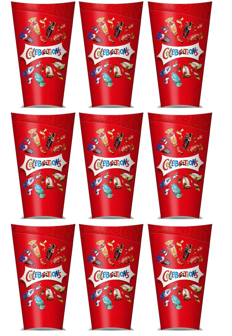 9 x Celebrations Chocolate Flip Slection Box - 300GM