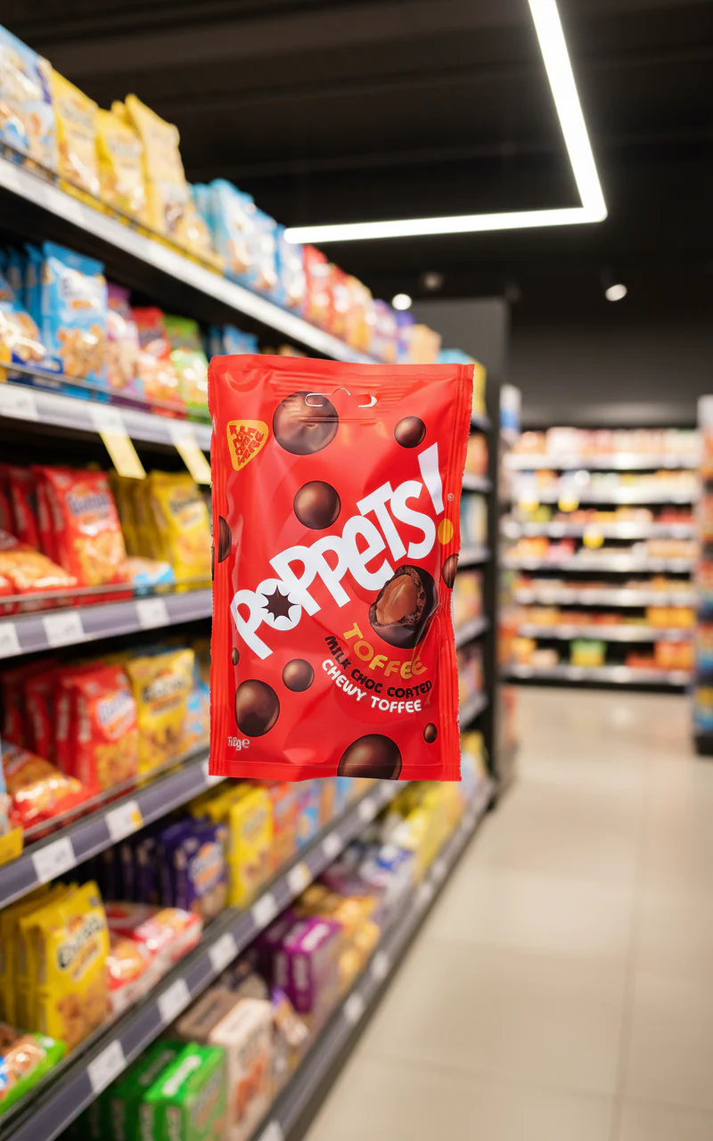 9 x Poppets Toffee Pouch - 130GM - Image 2