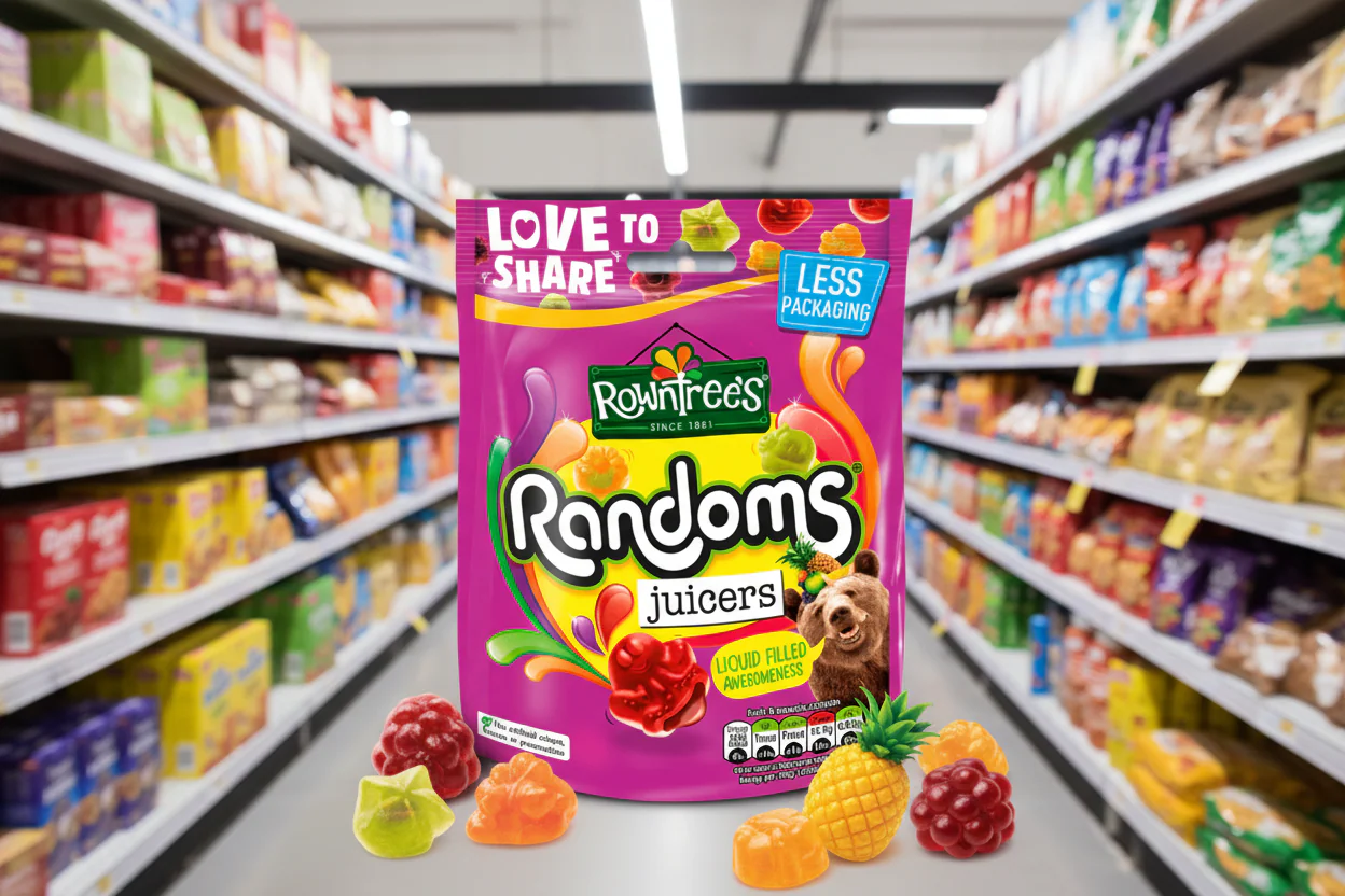 9 X Rowntrees Randoms Juicers Pouch 140GM - Image 2