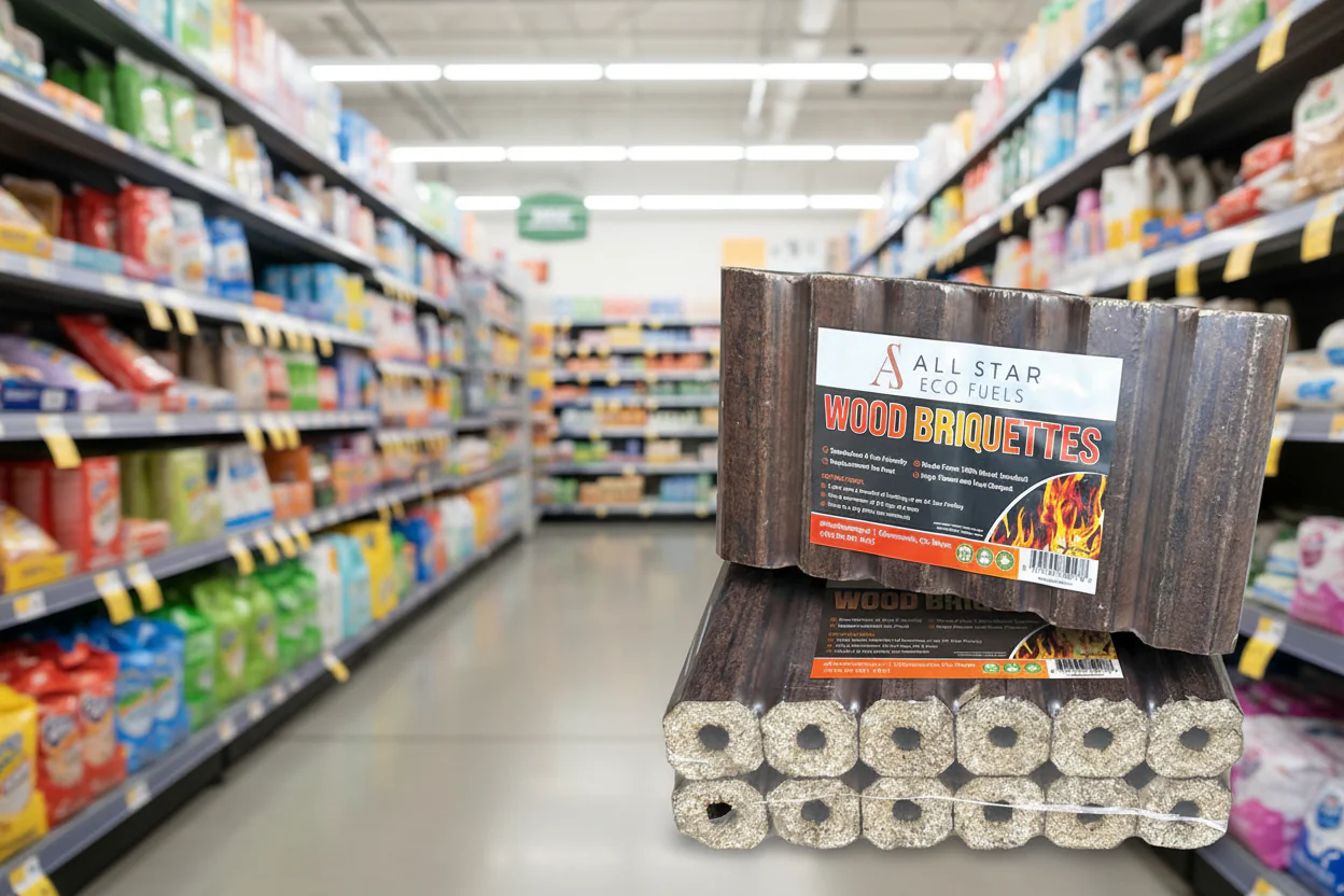 All Star Wood Briquettes 12 Pack - 10KG - Image 3