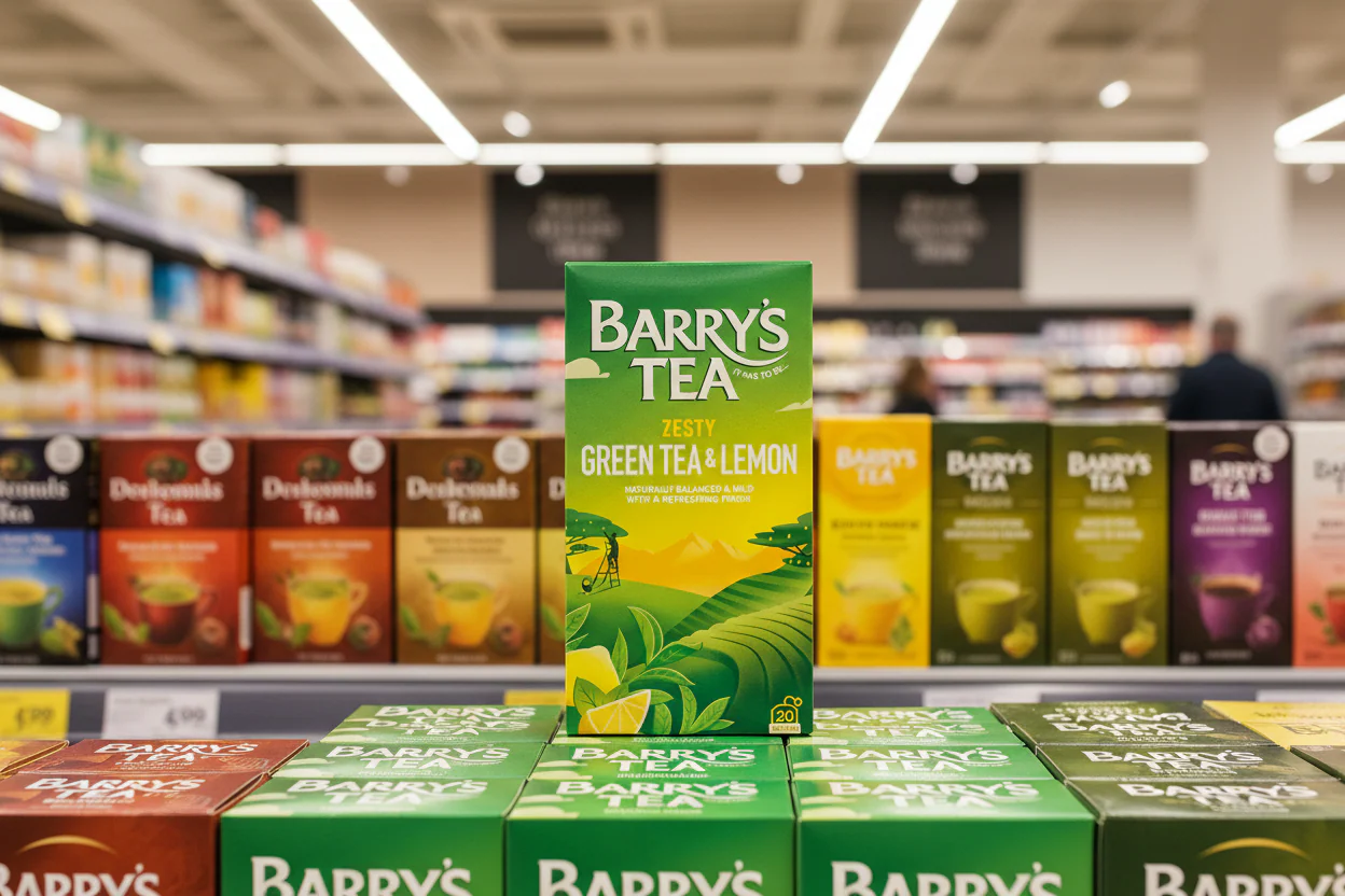 Barrys Tea 20 Green Tea & Lemon String 30G - Image 3